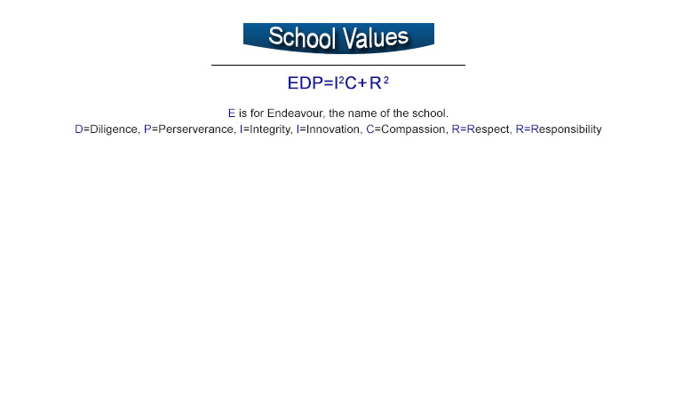 EDP School Values